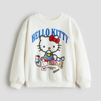H&M プリント裏起毛スウェットシャツ