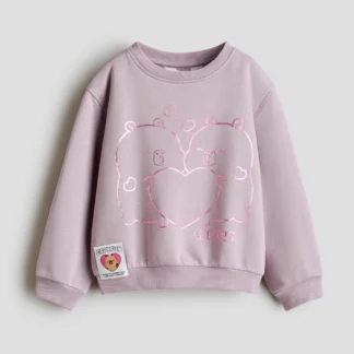H&M プリントスウェットシャツ