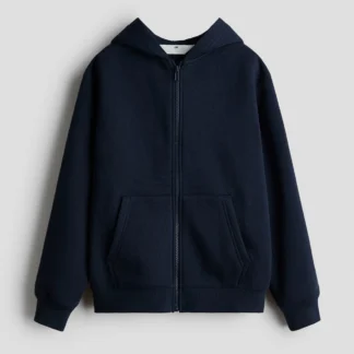 H&M 裏起毛フルジップスウェットパーカ