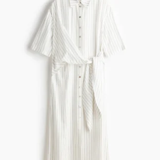 H&M タイディテールシャツドレス