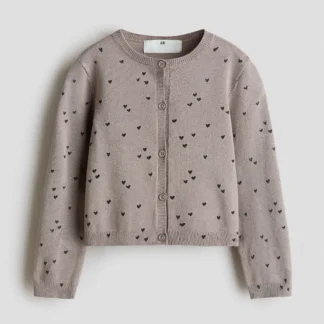 H&M パターンカーディガン