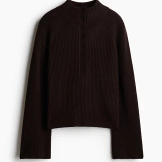 H&M ハイネック リブニットセーター