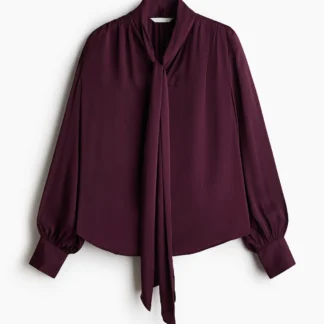 H&M スカーフカラーブラウス
