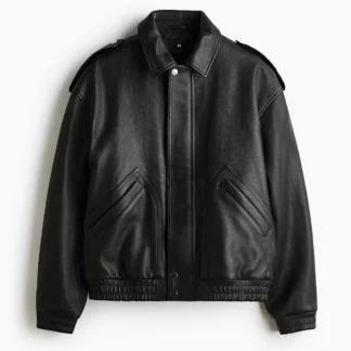 H&M レザーブルゾン