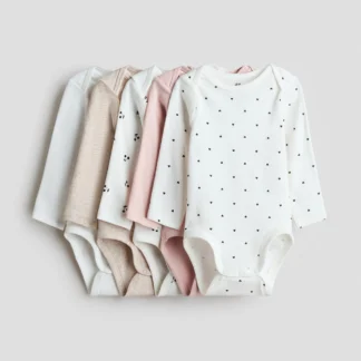 H&M エンベロープネックボディスーツ 5枚セット