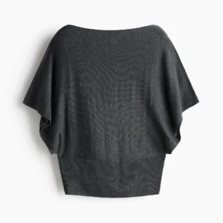 H&M バットウイングスリーブ ファインニットトップス