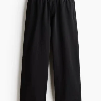 H&M ルーズフィット コットンキャンバスパンツ