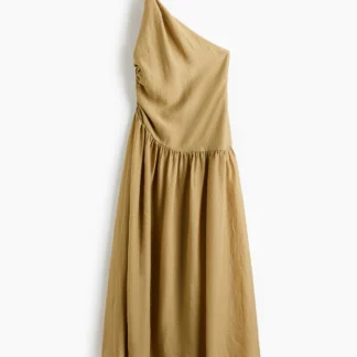 H&M ツイストディテール ワンショルダーワンピース