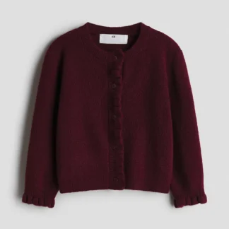 H&M フリルディテールカーディガン