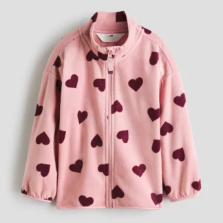 H&M パターンフリースジャケット