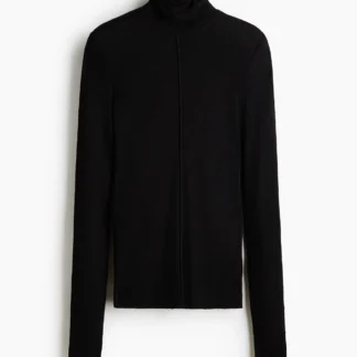 H&M メリノウールハイネックトップス