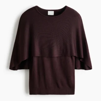 H&M ファインニットケープトップス