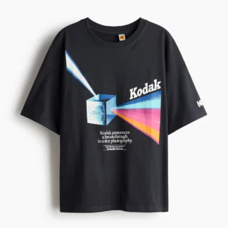 H&M オーバーサイズ プリントTシャツ