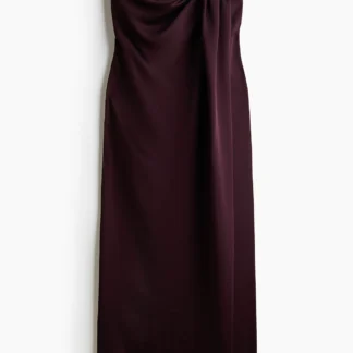 H&M サテンベアトップワンピース