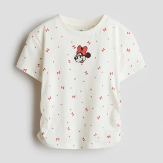 H&M プリントコットンTシャツ