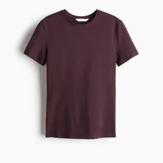 H&M コットンブレンドフィットTシャツ