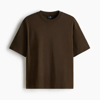 H&M リラックスフィット インターロックTシャツ