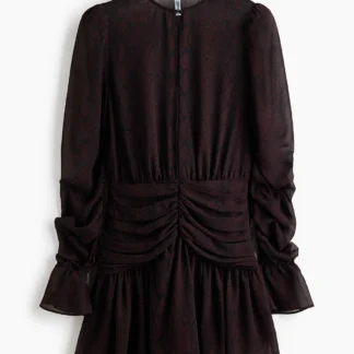 H&M ルーシュシフォンワンピース