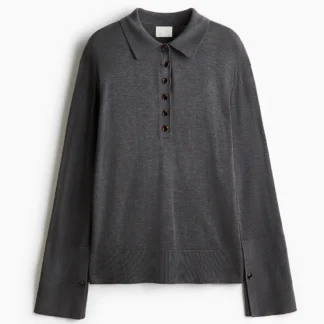 H&M ファインニットポロシャツ