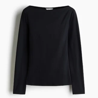 H&M ボートネック フィットトップス