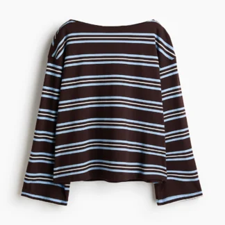 H&M 長袖ボートネックトップス