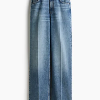 H&M センタークリースワイドデニム