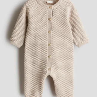 H&M バブルニット コットンロンパース