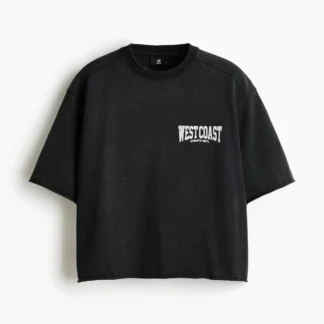 H&M オーバーサイズフィット プリントコットンTシャツ