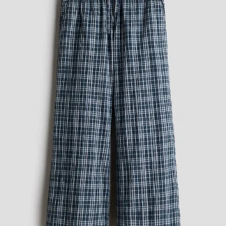 H&M ワイドレッグコットンパンツ