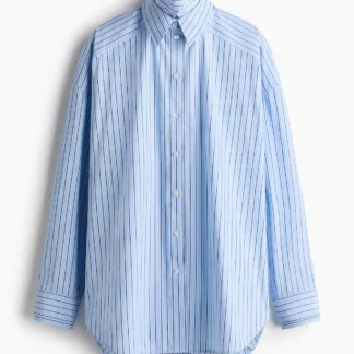 H&M レイヤードライク ポプリンシャツ