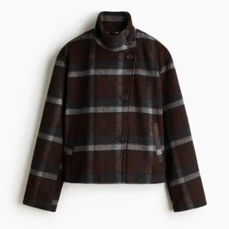 H&M ファネルカラー フェルトジャケット