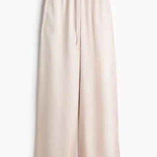 H&M ドローストリングサテンパジャマパンツ