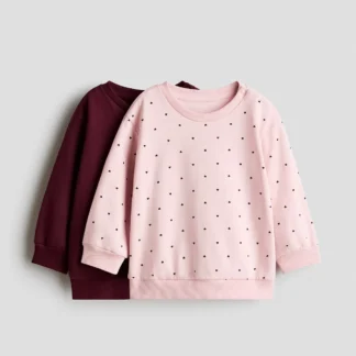 H&M 裏起毛スウェットシャツ 2枚セット