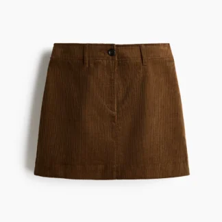 H&M コットンコーデュロイミニスカート