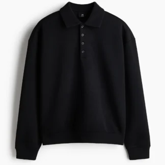 H&M Oversized Fit Scuba polo shirt