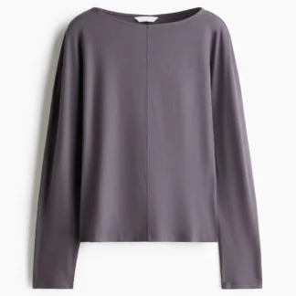 H&M 長袖ボートネックトップス
