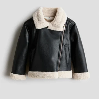 H&M テディラインド アビエータージャケット