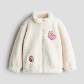 H&M アップリケテディジャケット