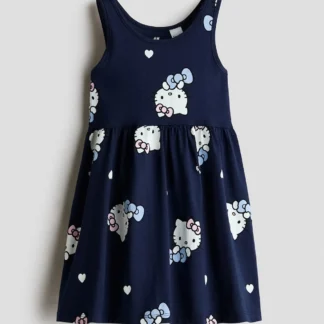 H&M プリントコットンワンピース