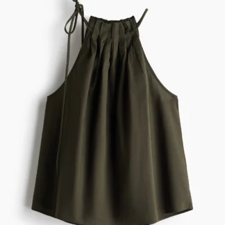 H&M タイディテール プリーツトップス