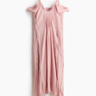 H&M レイヤードデザイン ベアショルダーワンピース