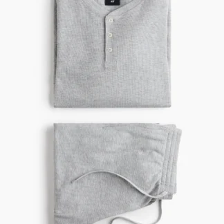 H&M ワッフルルームウェア2アイテムセット