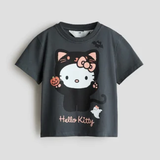 H&M プリントコットンTシャツ
