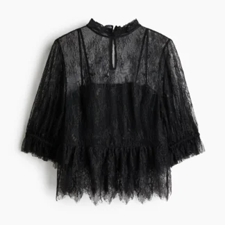 H&M レースブラウス