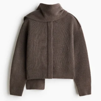 H&M マフラーディテールカーディガン