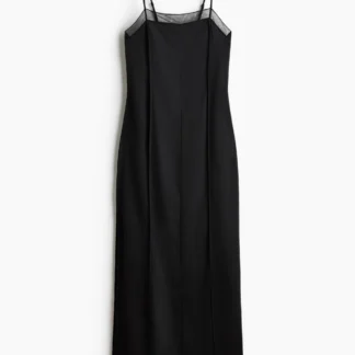 H&M レイヤードサテンワンピース