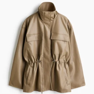 H&M ドローストリングディテール オーバーサイズジャケット