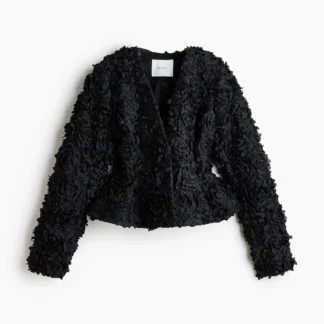 H&M モチーフペプラムブレザー