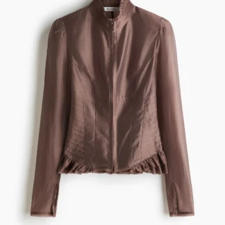 H&M ショルダーパッドフィットブラウス