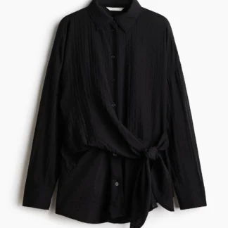 H&M タイディテールシャツ